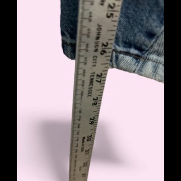 Free People Blue Patchwork Straight Leg Jeans - Picture 6 of 13